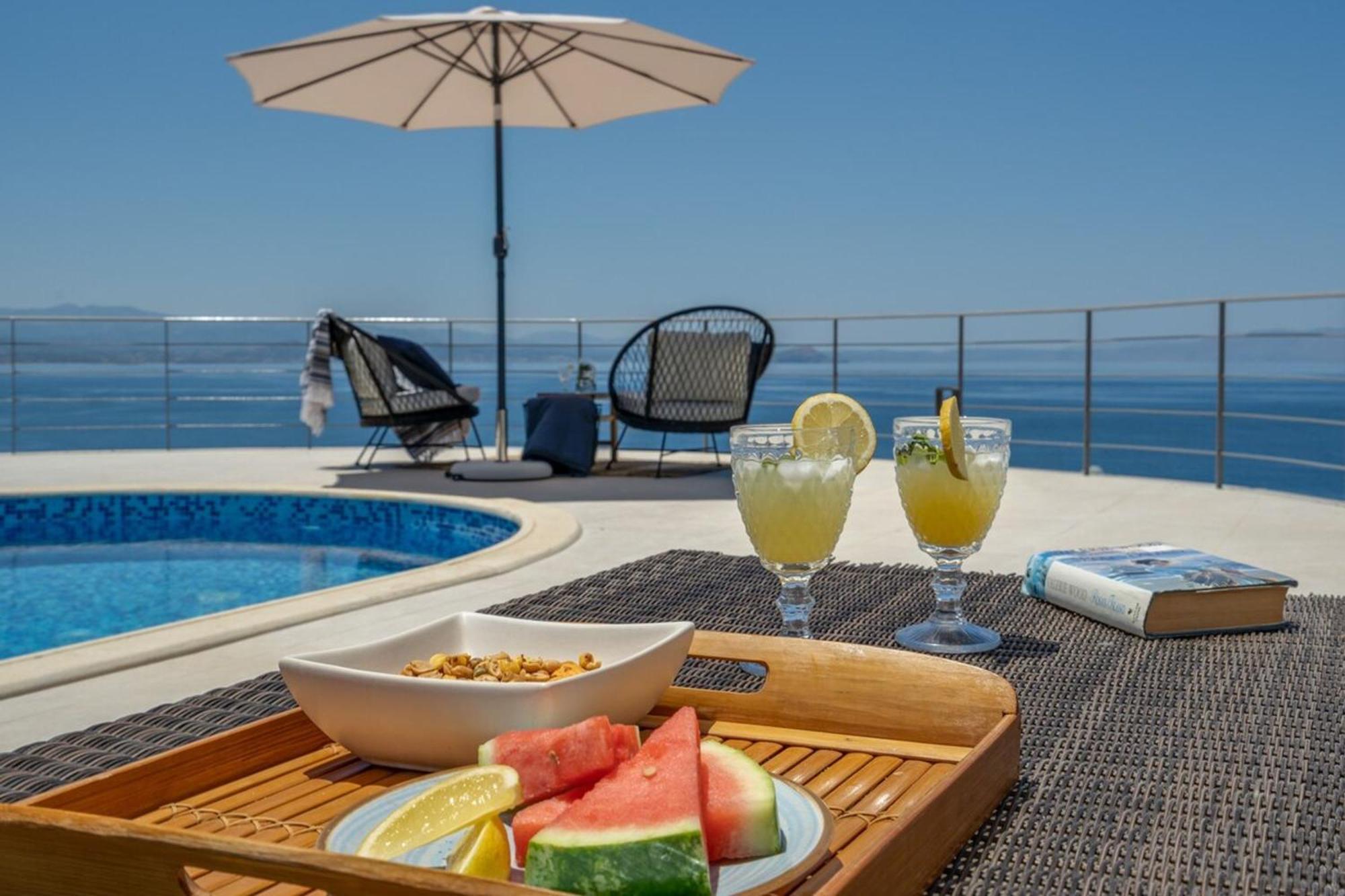Villa Hemera Ocean View Private Heated Pool Chorafakia Exteriér fotografie
