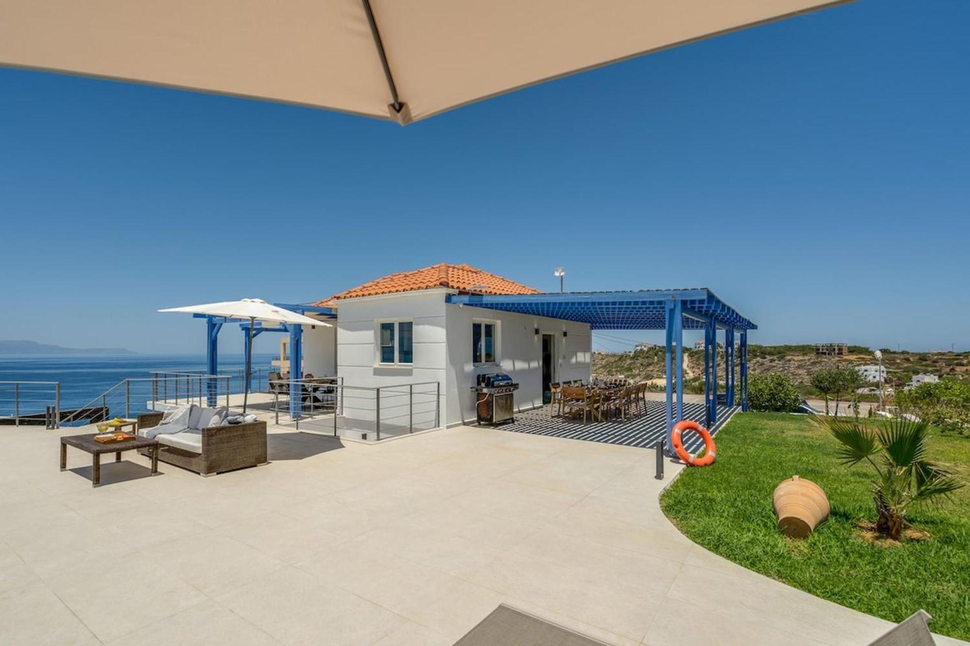 Villa Hemera Ocean View Private Heated Pool Chorafakia Exteriér fotografie