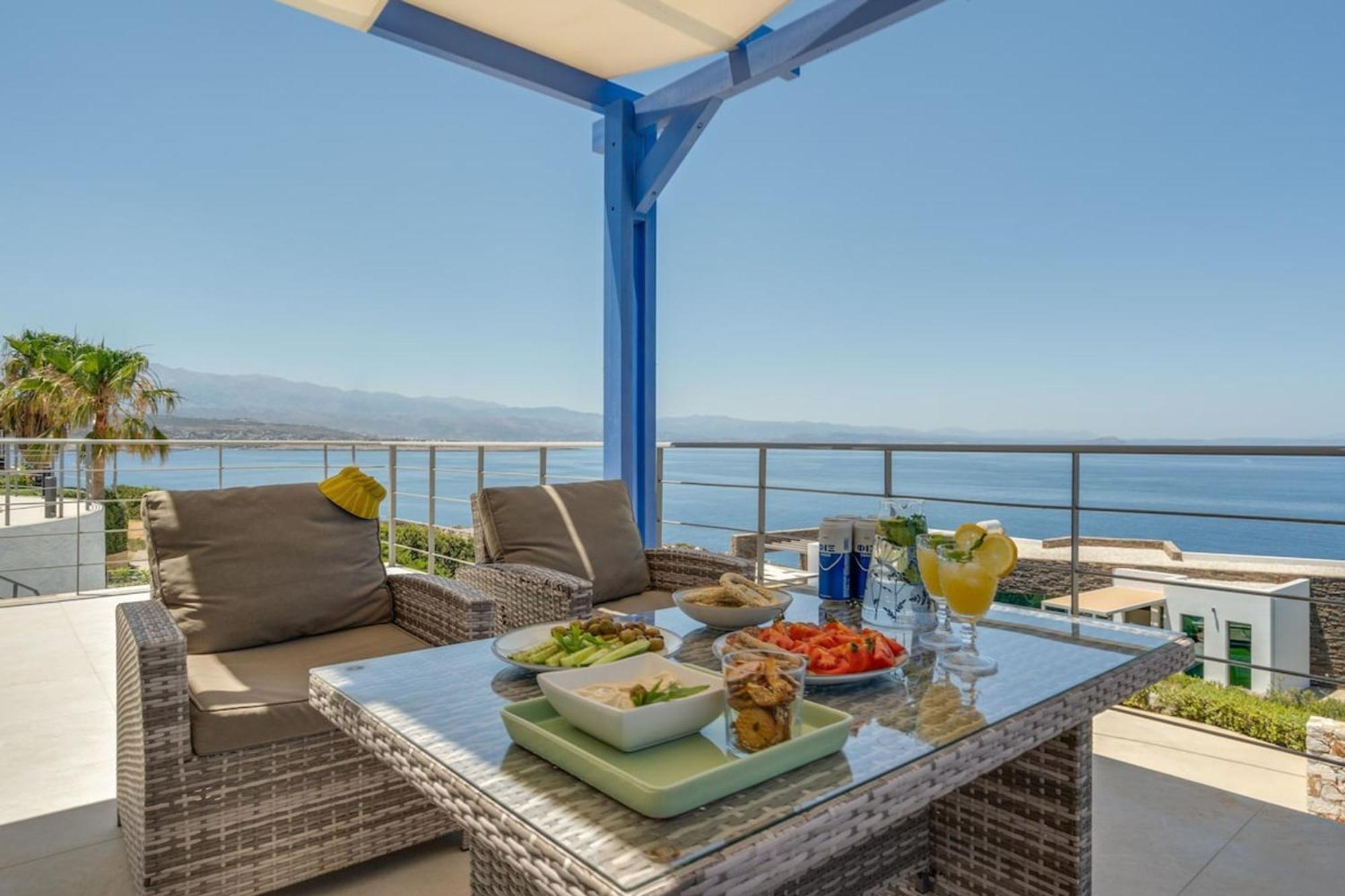 Villa Hemera Ocean View Private Heated Pool Chorafakia Exteriér fotografie