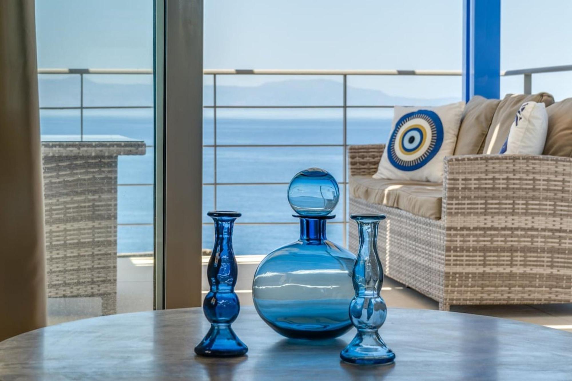 Villa Hemera Ocean View Private Heated Pool Chorafakia Exteriér fotografie