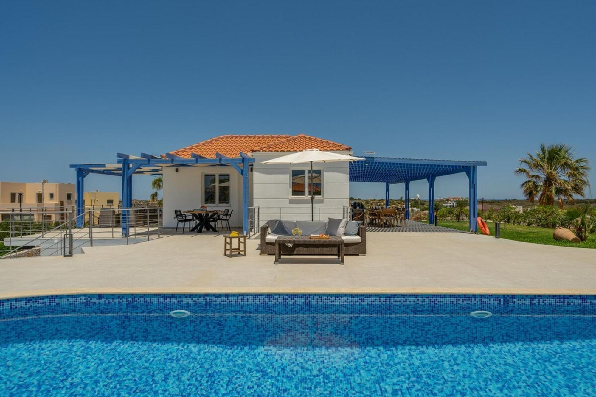Villa Hemera Ocean View Private Heated Pool Chorafakia Exteriér fotografie