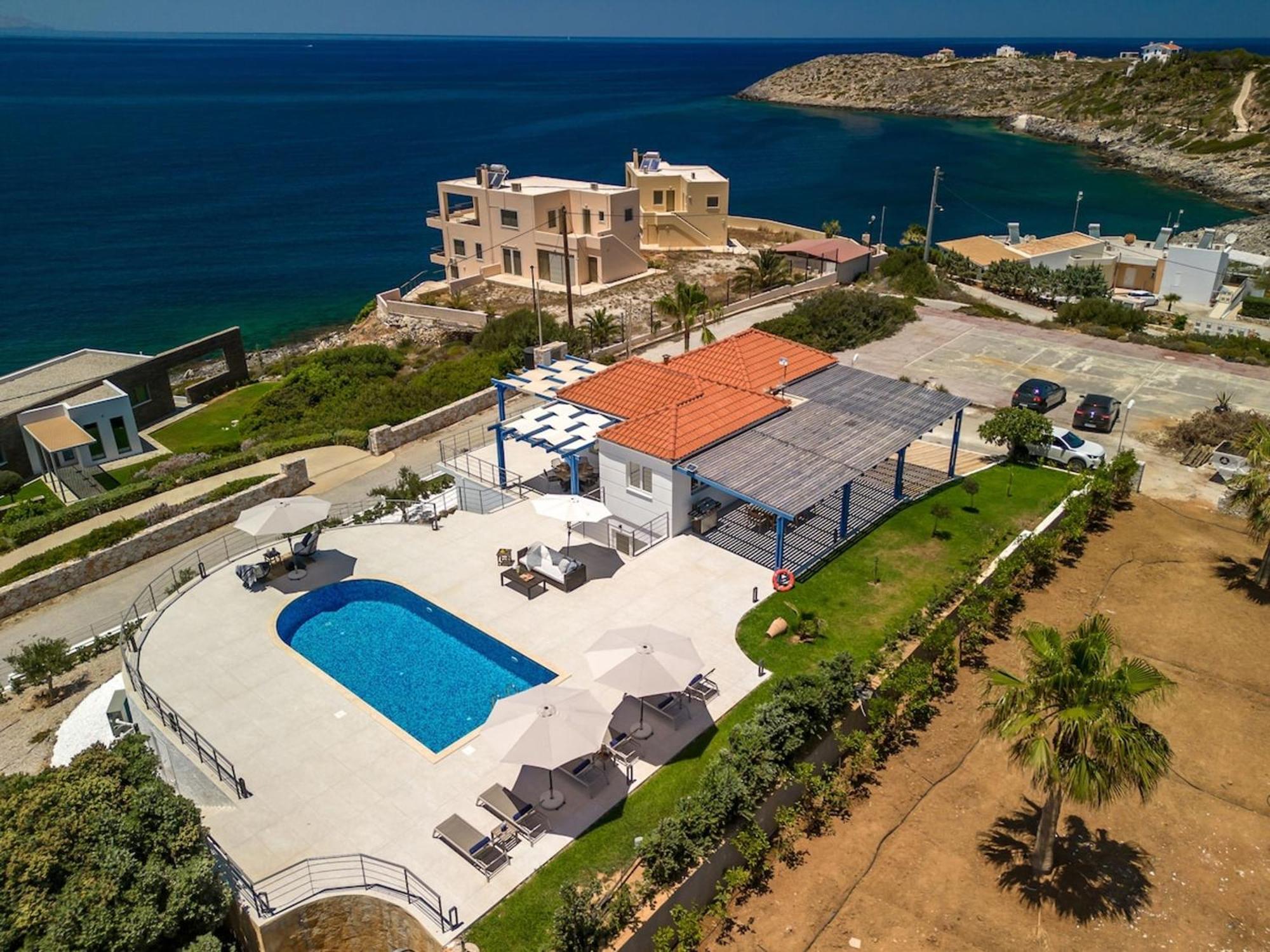 Villa Hemera Ocean View Private Heated Pool Chorafakia Exteriér fotografie