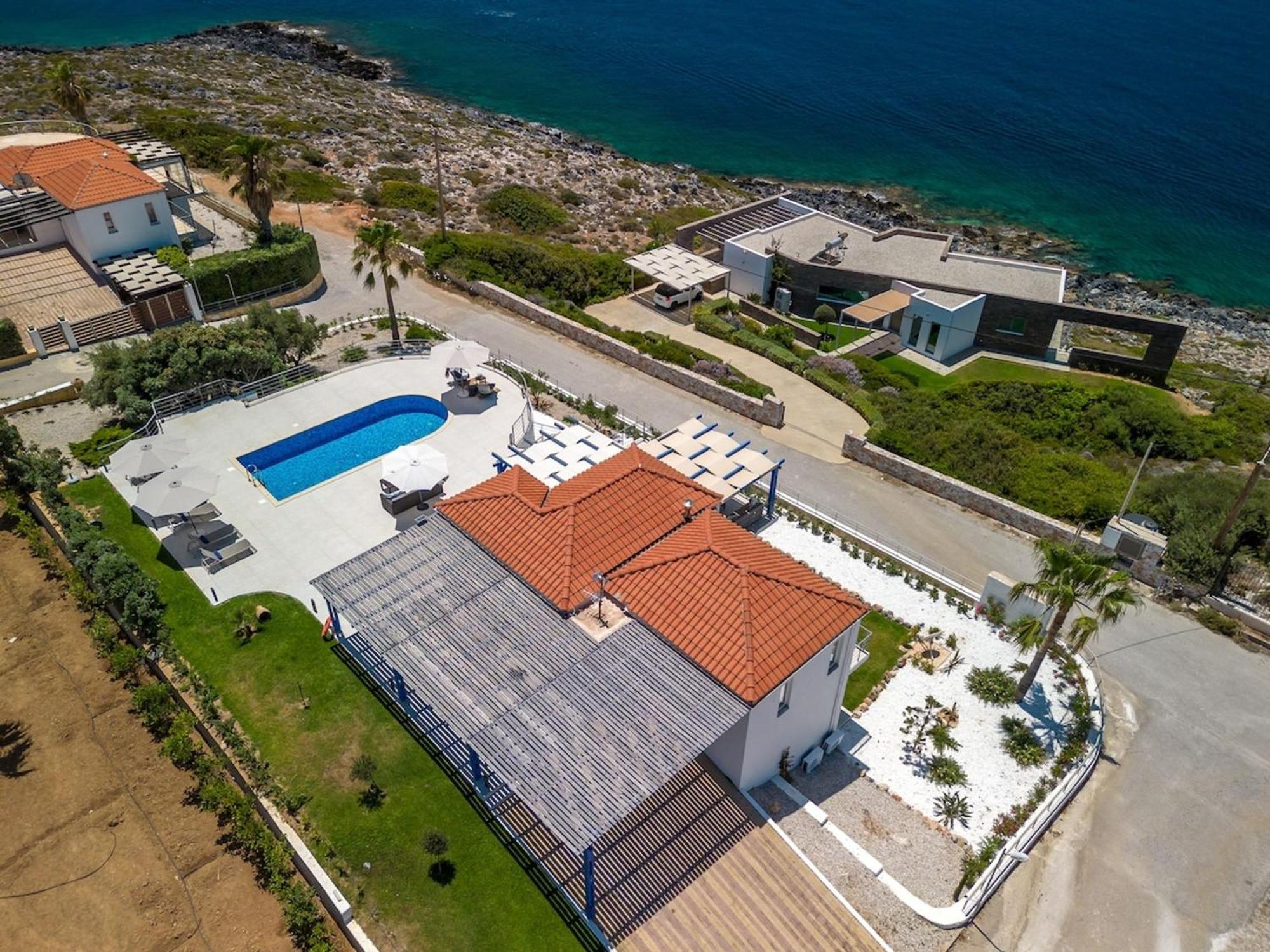Villa Hemera Ocean View Private Heated Pool Chorafakia Exteriér fotografie